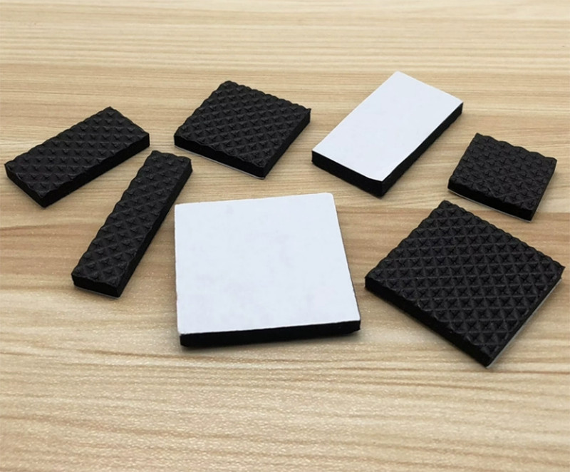 Black Foam Rubber Furniture Pads Self Adhesive Sticky Feet Back Floor Protector