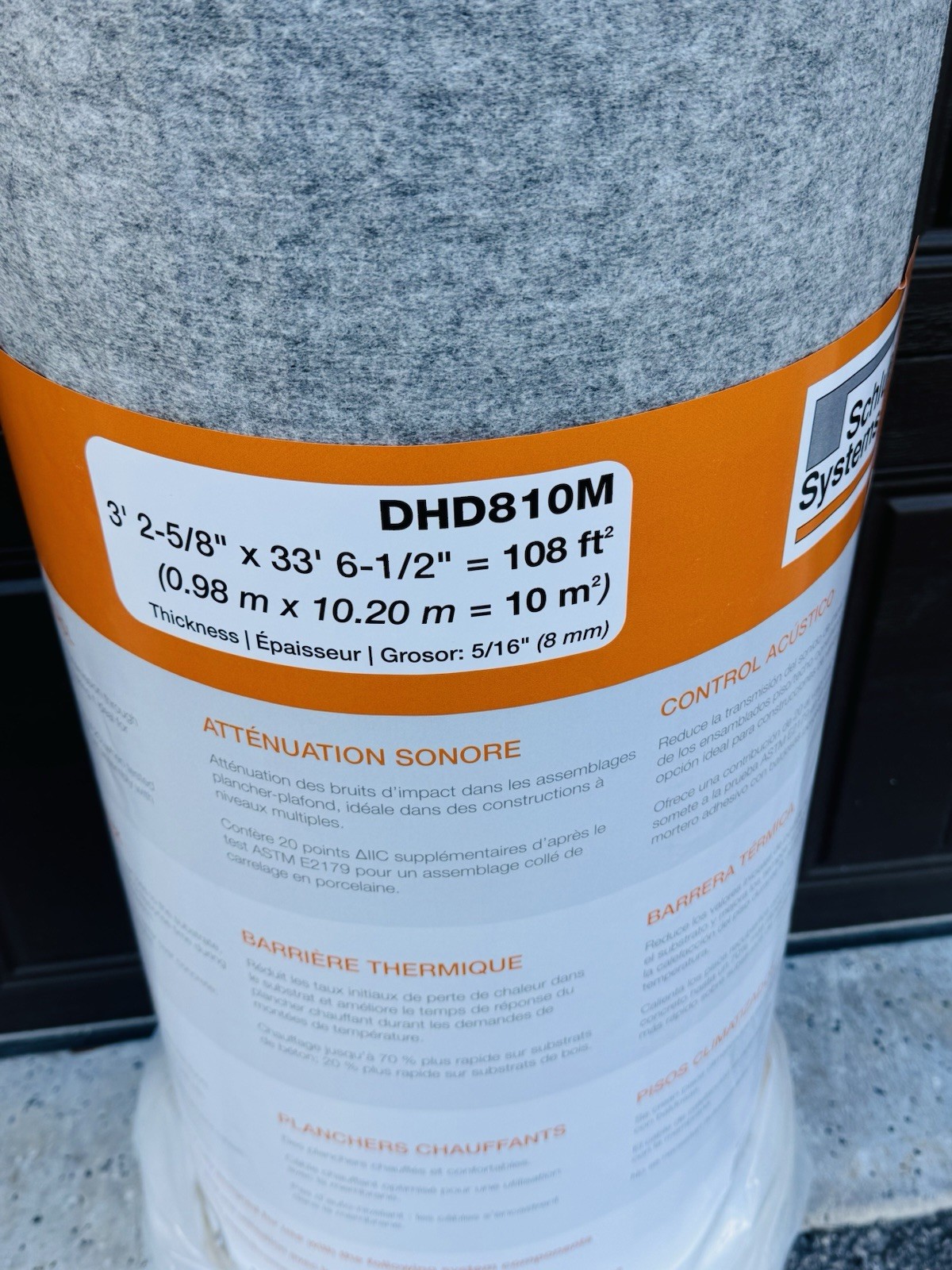 Schluter DHD810M Ditra Heat DUO Uncoupling Floor Membrane 108 Ft² Roll Underlay