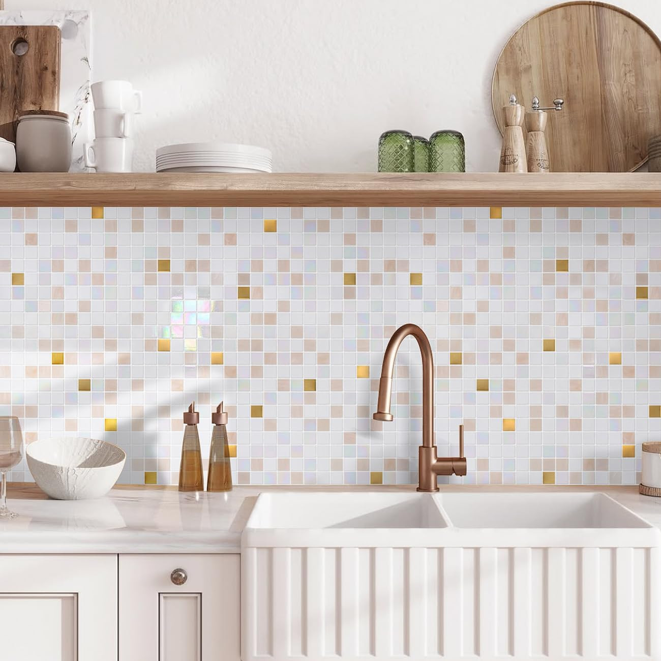 11.5Sqft Glass Mosaic Tiles,Bathroom,Kitchen Backsplash, Swimming Pools,Shower T
