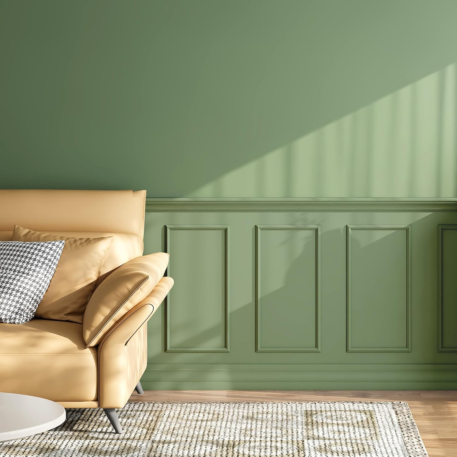 Peel and Stick Wall Molding Kit, 3 Sets 3D Pre-Cut Accent Molding Trim Wainscot