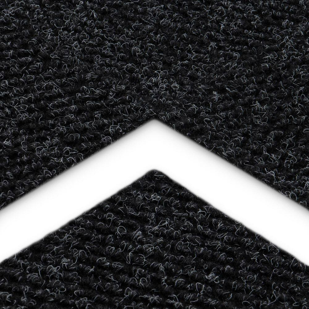 Boone Hobnail Black Residential 18 In. X 18 In. Peel and Stick Carpet Tile Squar