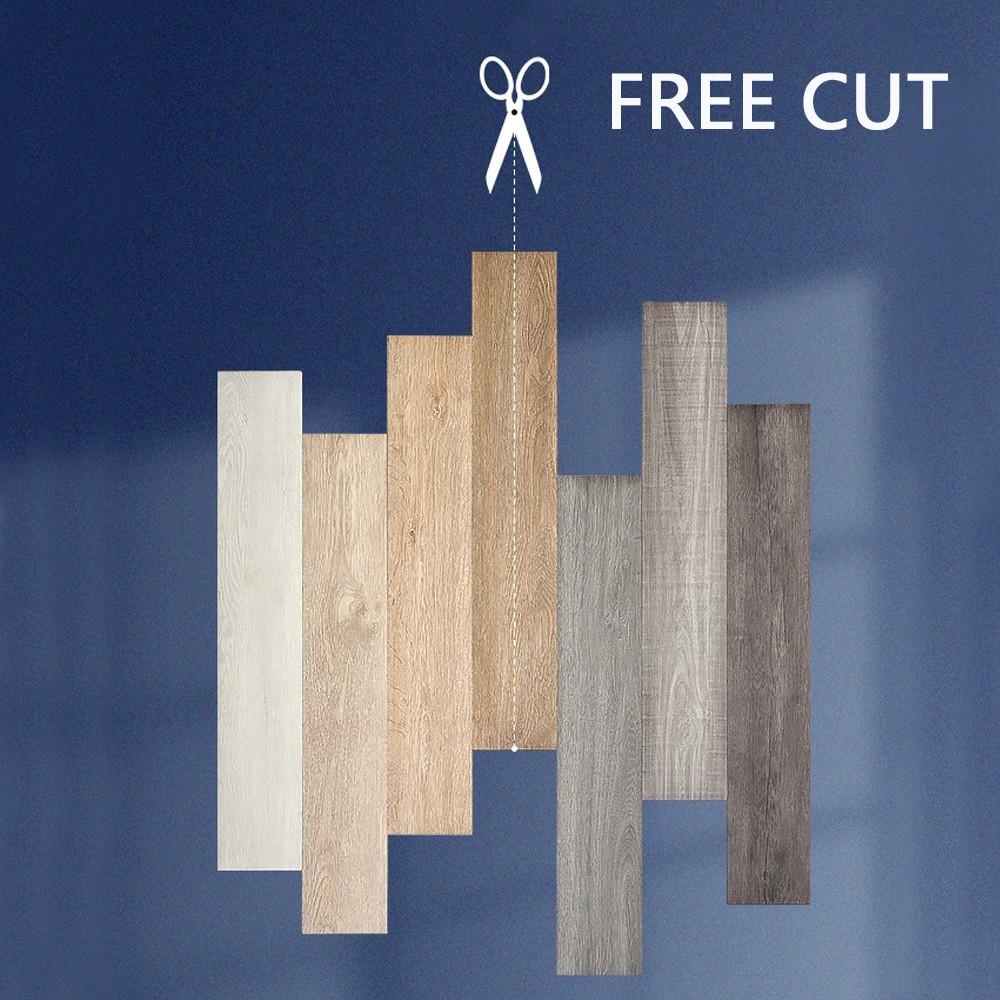 36Pc Vinyl Floor Planks 54 sq.ft Self-Adhesive Flooring Tiles Natural Wood Grain