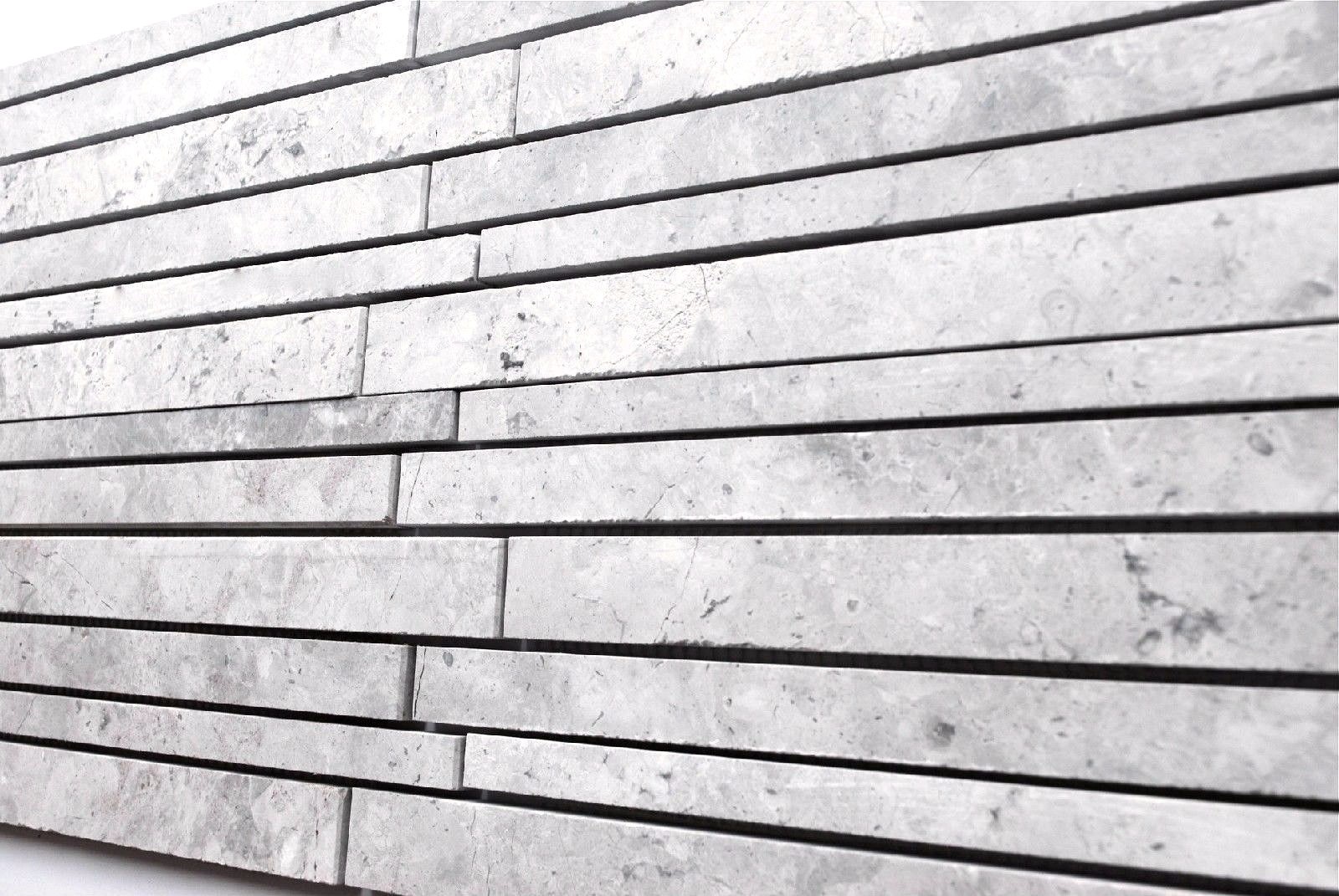 Grey Marble Stripe 6×12 Matchstick Mosaic Decorative Wall Tile Backsplash