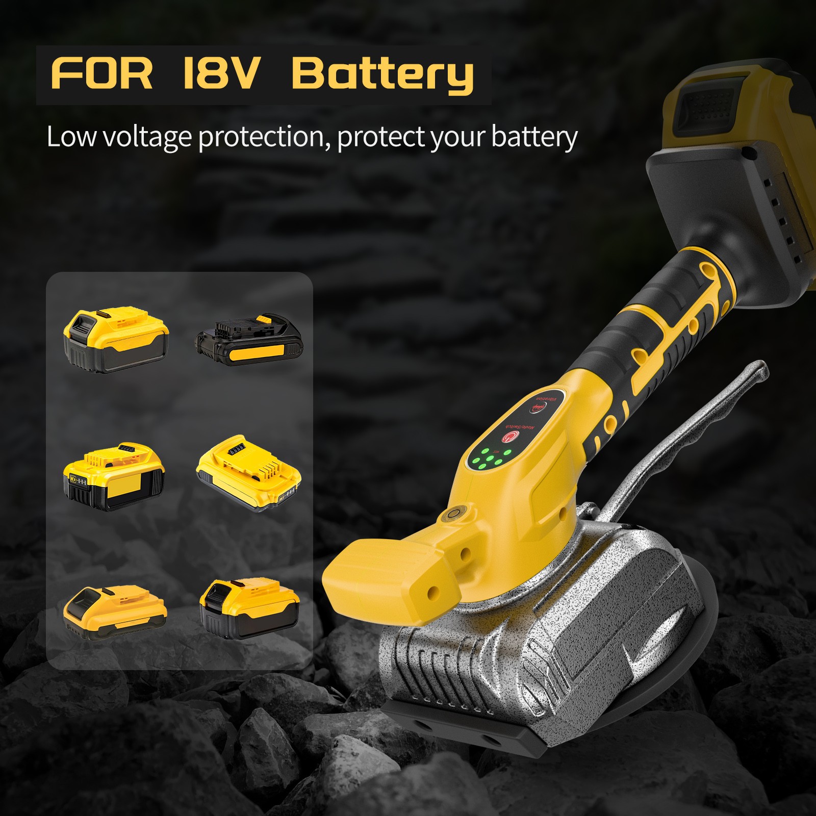 Cordless Tile Vibration Leveling Machine Tool for Dewalt 20V Battery DCB208-2
