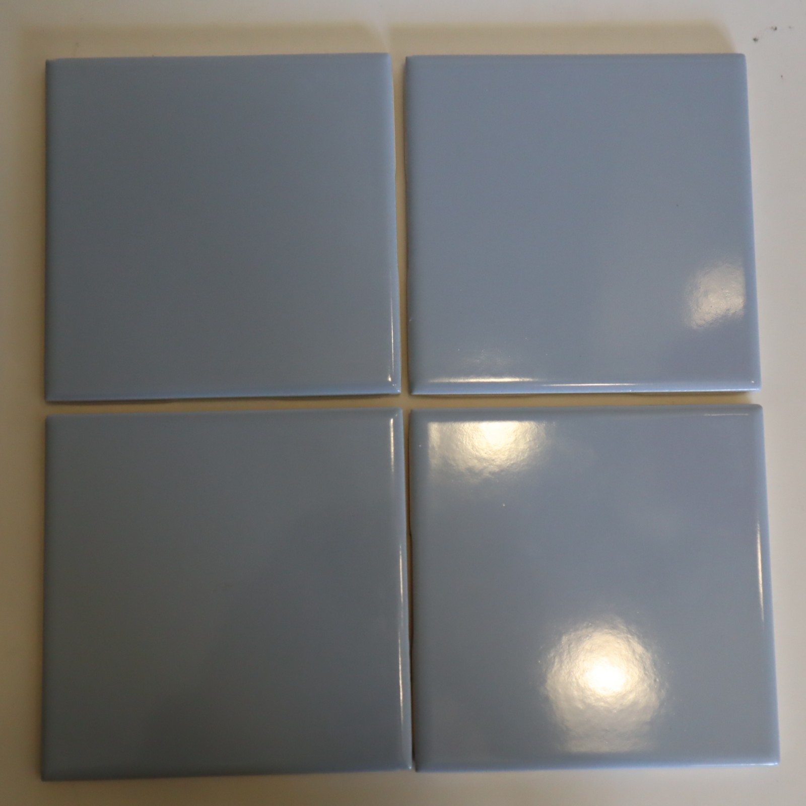 Vintage NOS Florida Tile 4-3/8″ Light LT Vermont Blue Tiles