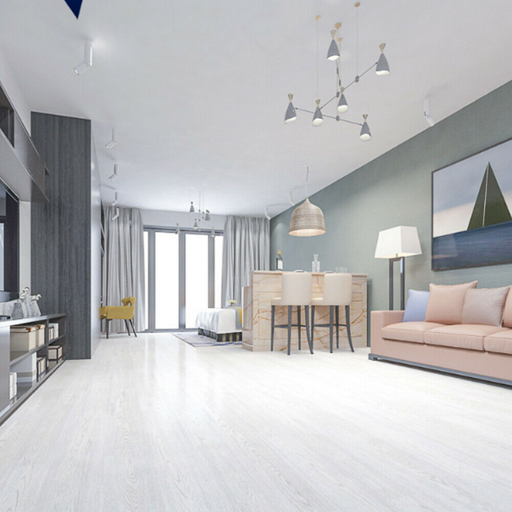 36Pcs Self-Adhesive Vinyl Floor Planks Peel & Stick Wood Plank Tiles 54 Sq.Ft