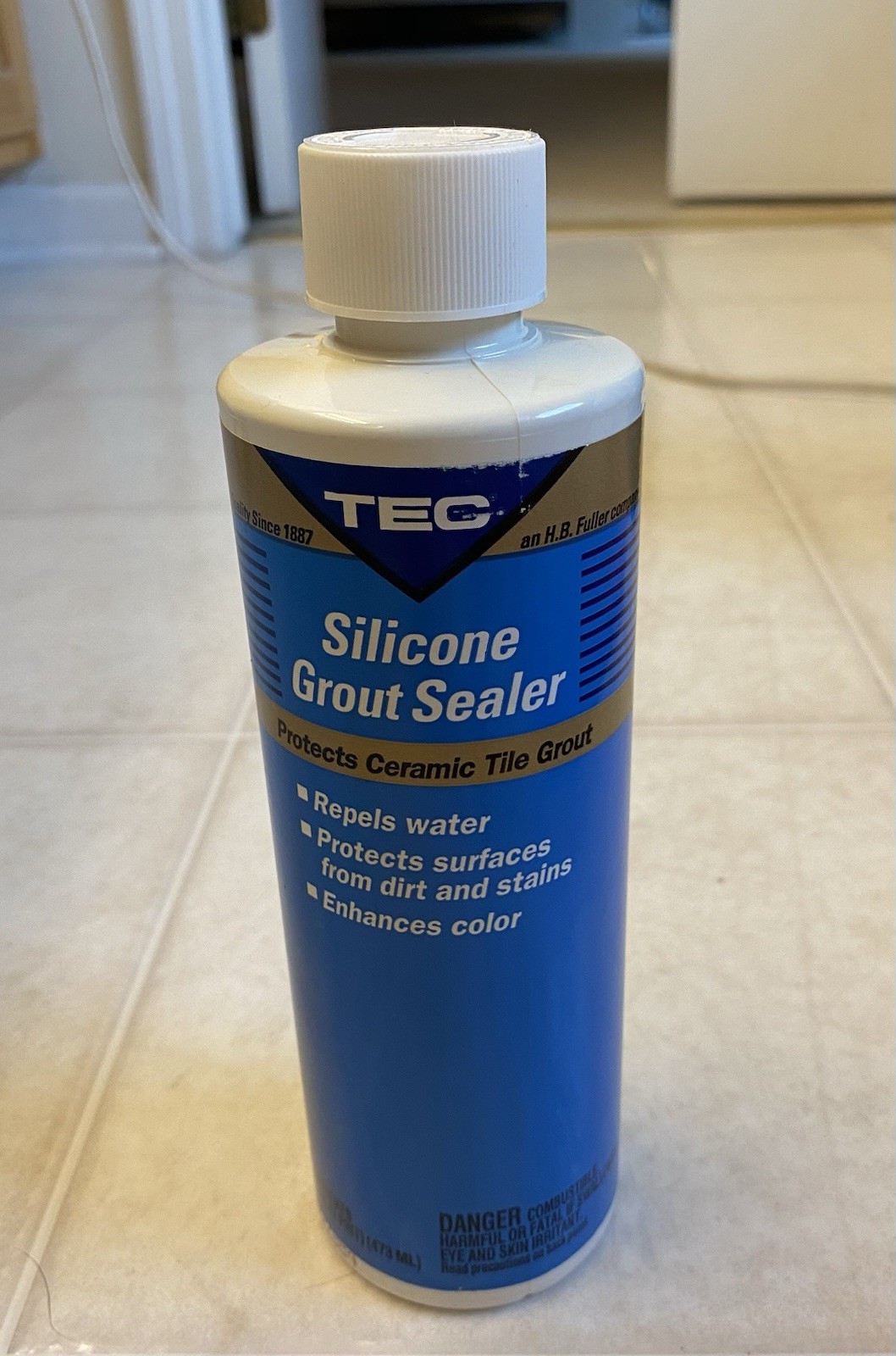 TEC Silicone Grout Sealer Protects Ceramic Tile Grout 16 oz NEW Old Stock