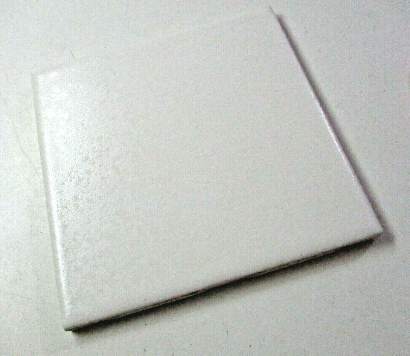 1 Tile FT Florida USA 4-3/8″ 1970 Crystalline Off White Satin Gloss Ceramic Wall