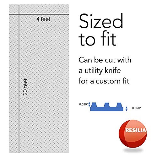Heavy Duty Garage Floor Runner & Protector Mat – Slip Resistant Diamond Plate