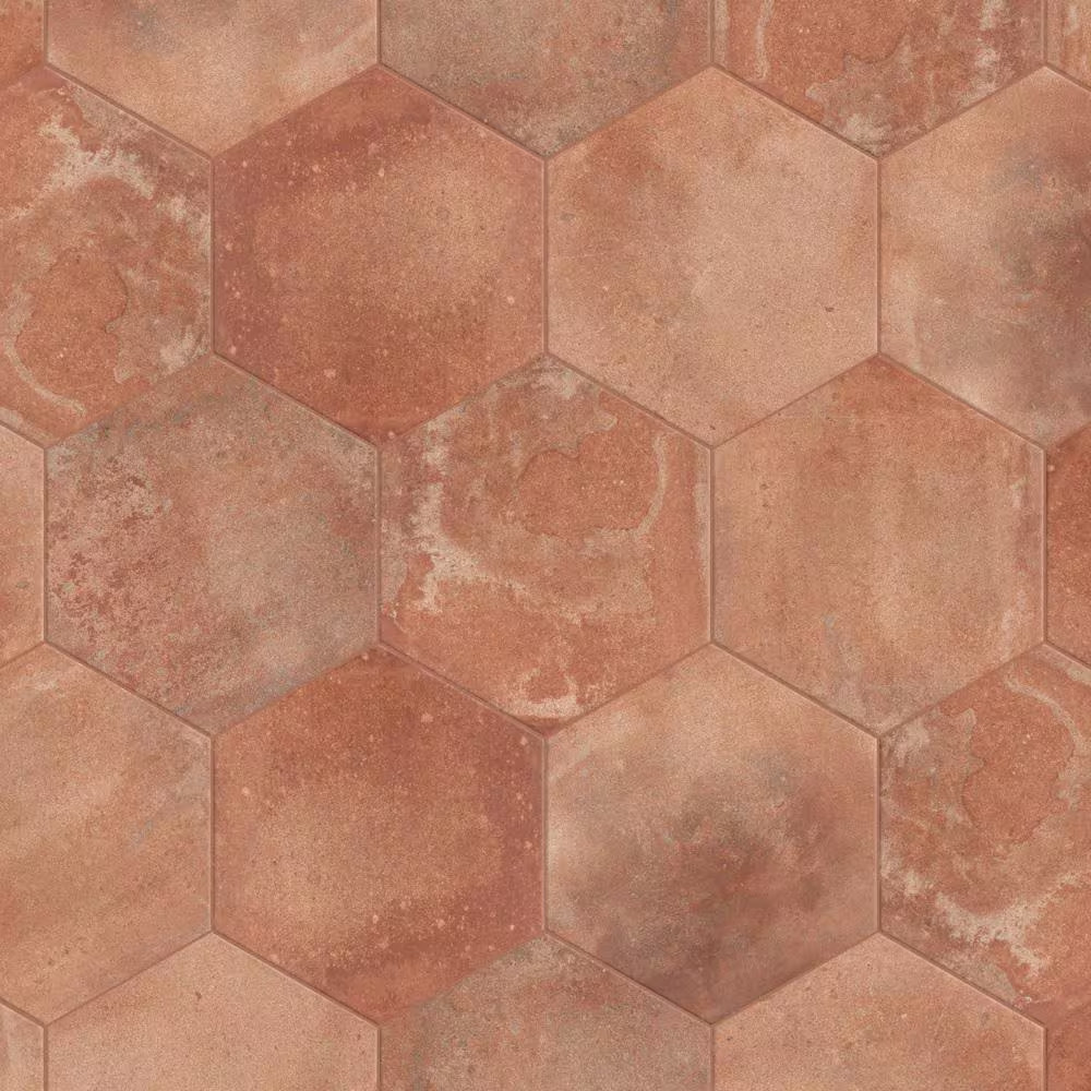 Americana Boston Hex North 14-1/8 In. X 16-1/4 In. Porcelain Floor and Wall Tile