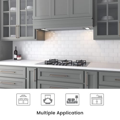 Peel and Stick White Glass Subway Tiles 3×6 for Kitchen Backsplash – 40 Pieces,
