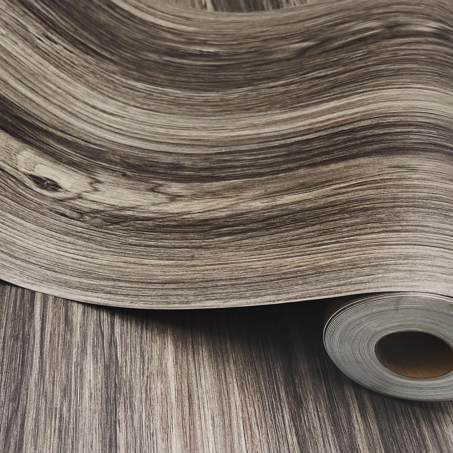 Versatile Wood Grain Peel & Stick Flooring – Durable 11.8” x 9.83 Feet Roll