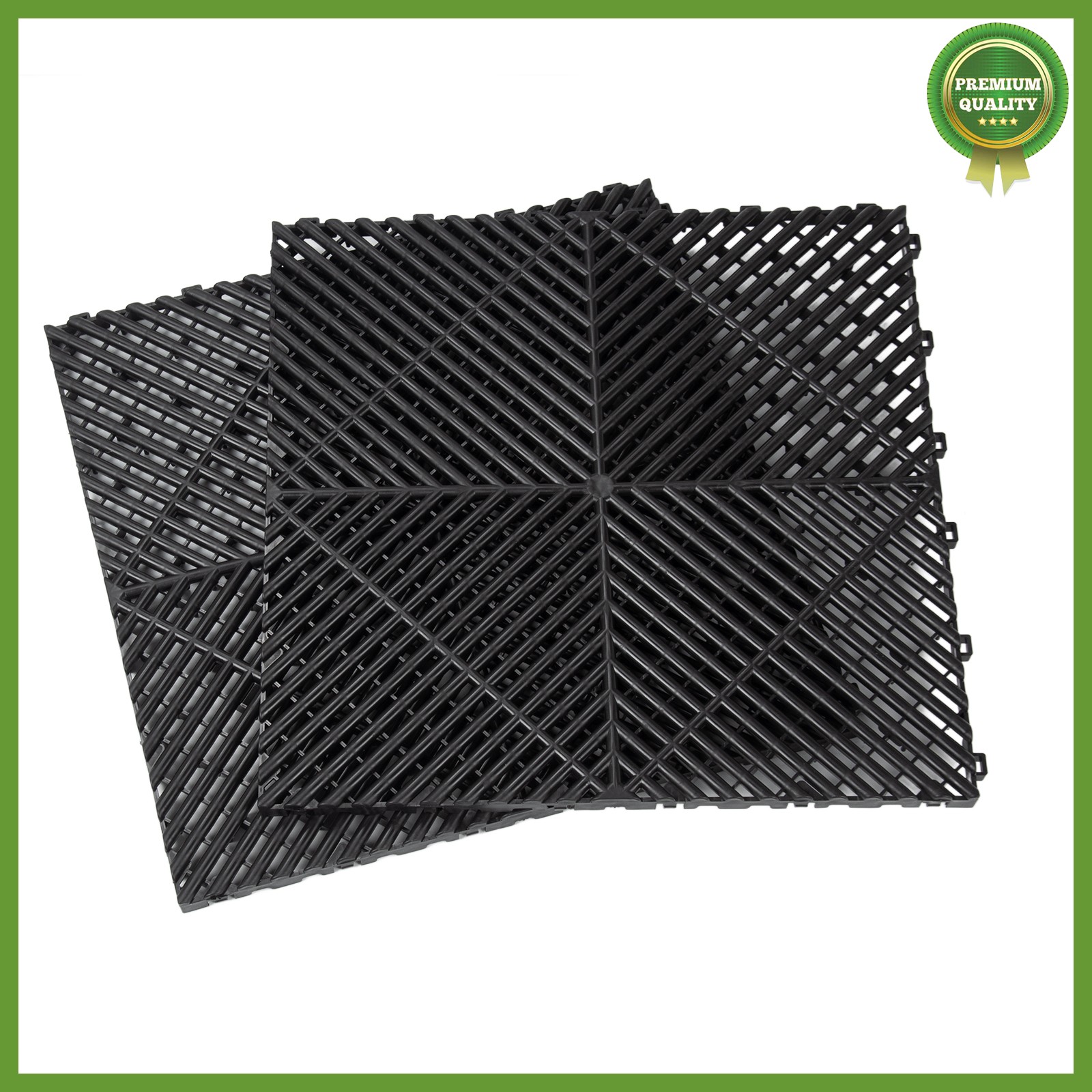 15.75”x15.75” Garage Tiles Interlocking Tiles Gym Flooring Mats 50PCS Tiles