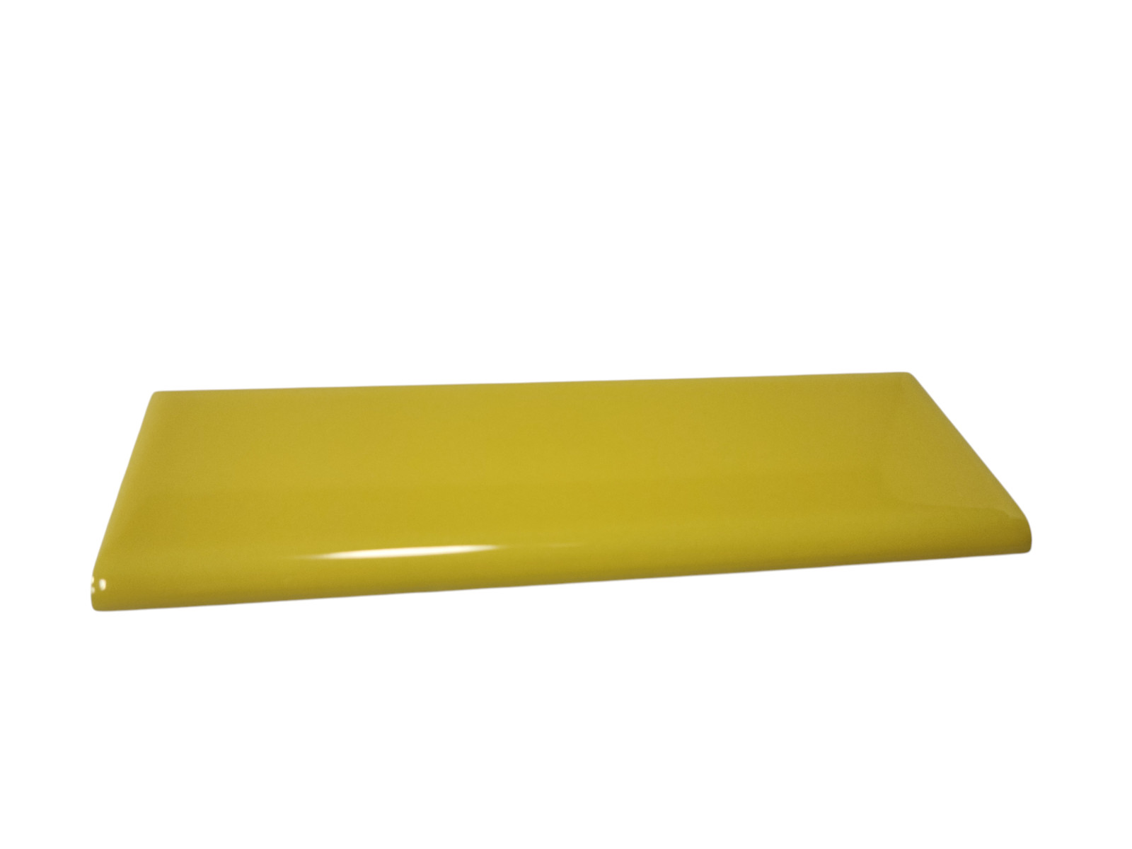 Sunflower Yellow Ceramic Tile Bullnose Backsplash Curved Edge Subway Trim