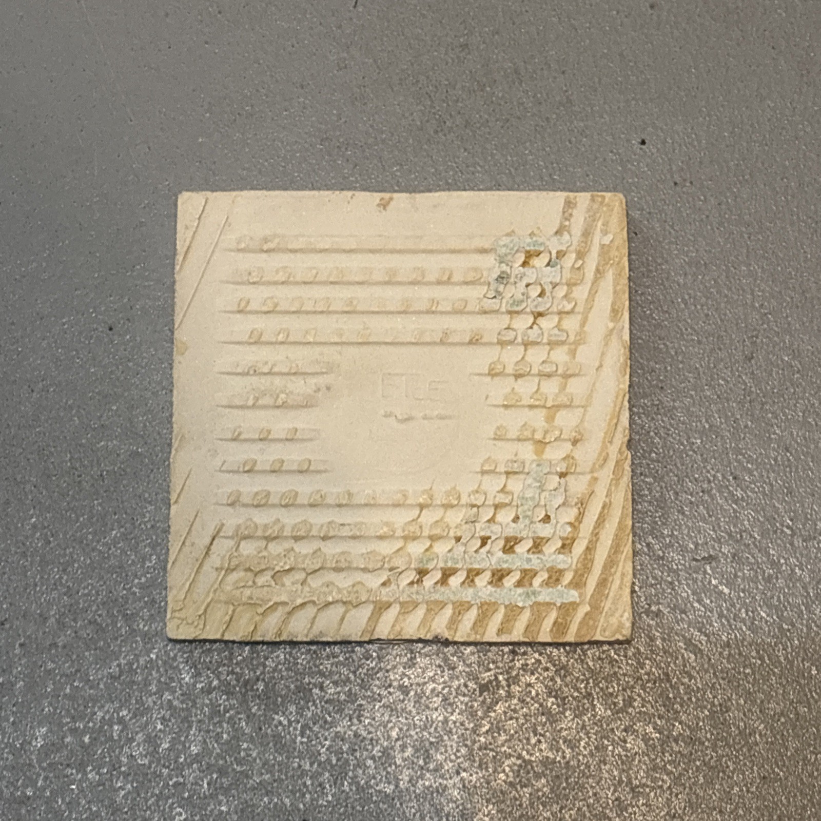 Vintage Ceramic Florida Tile Co. Bone White 4 3/8″x4 3/8″ Glossy (Light Beige)