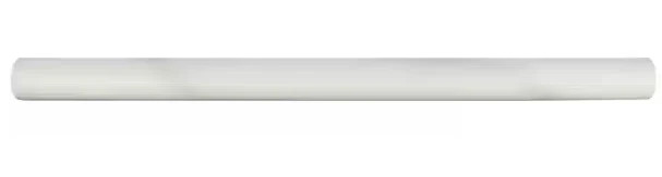 Greecian White Pencil Molding 0.75 in. x 1 in. Polished Resin Wall Tile-20/case
