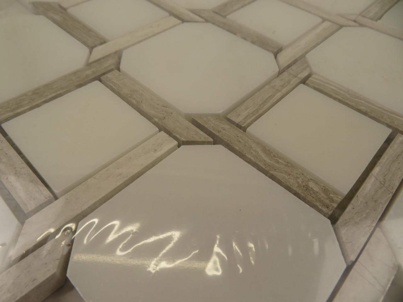 MSI Marbella Lynx Marble Mosaic Tile Sheet 12×12 Polished Floor Wall Backsplash