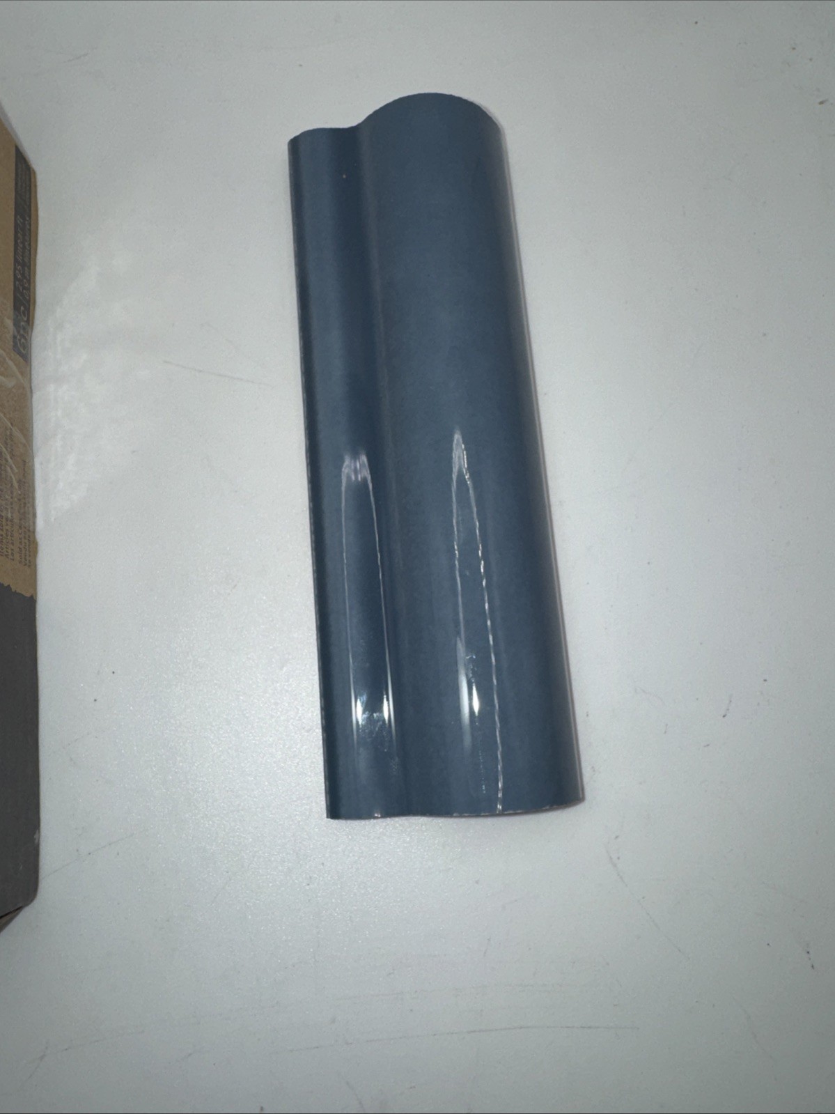 BOX of 6 Allen + Roth BLUE Glazed Glossy Ceramic Chair Rail Wall Tile 2″ x 6″