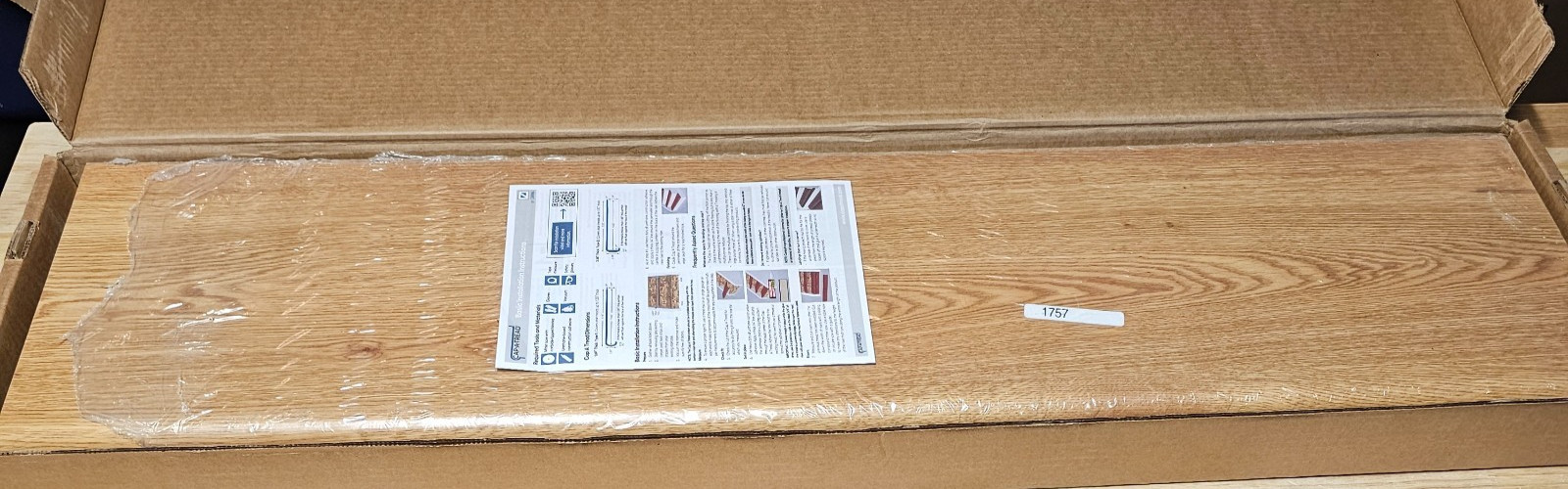 Cap A Tread Haley Oak Laminate Stair Tread & Reversible Riser Kit 2-Pack 01CA717