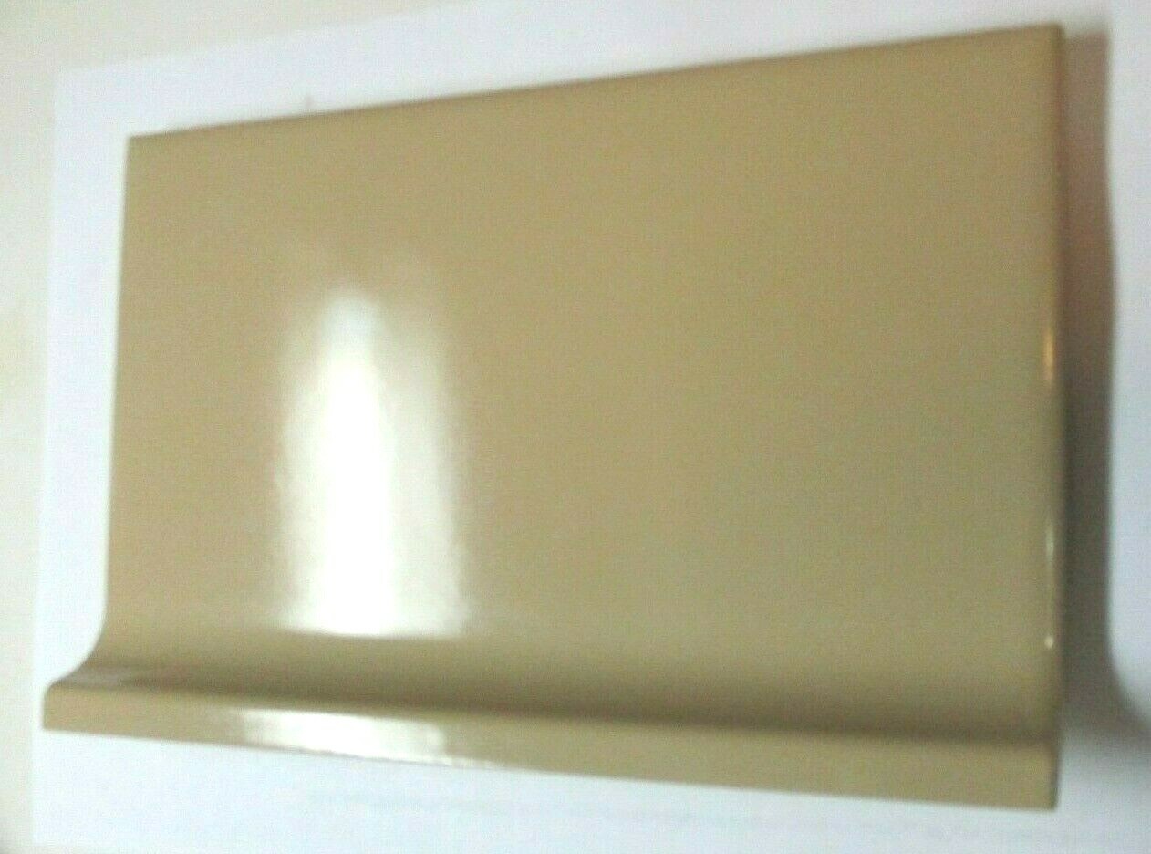 1 Cove Base Wall Tile Mannington USA 6″ Gloss Mexican Sand SA-141 Ceramic Vtg