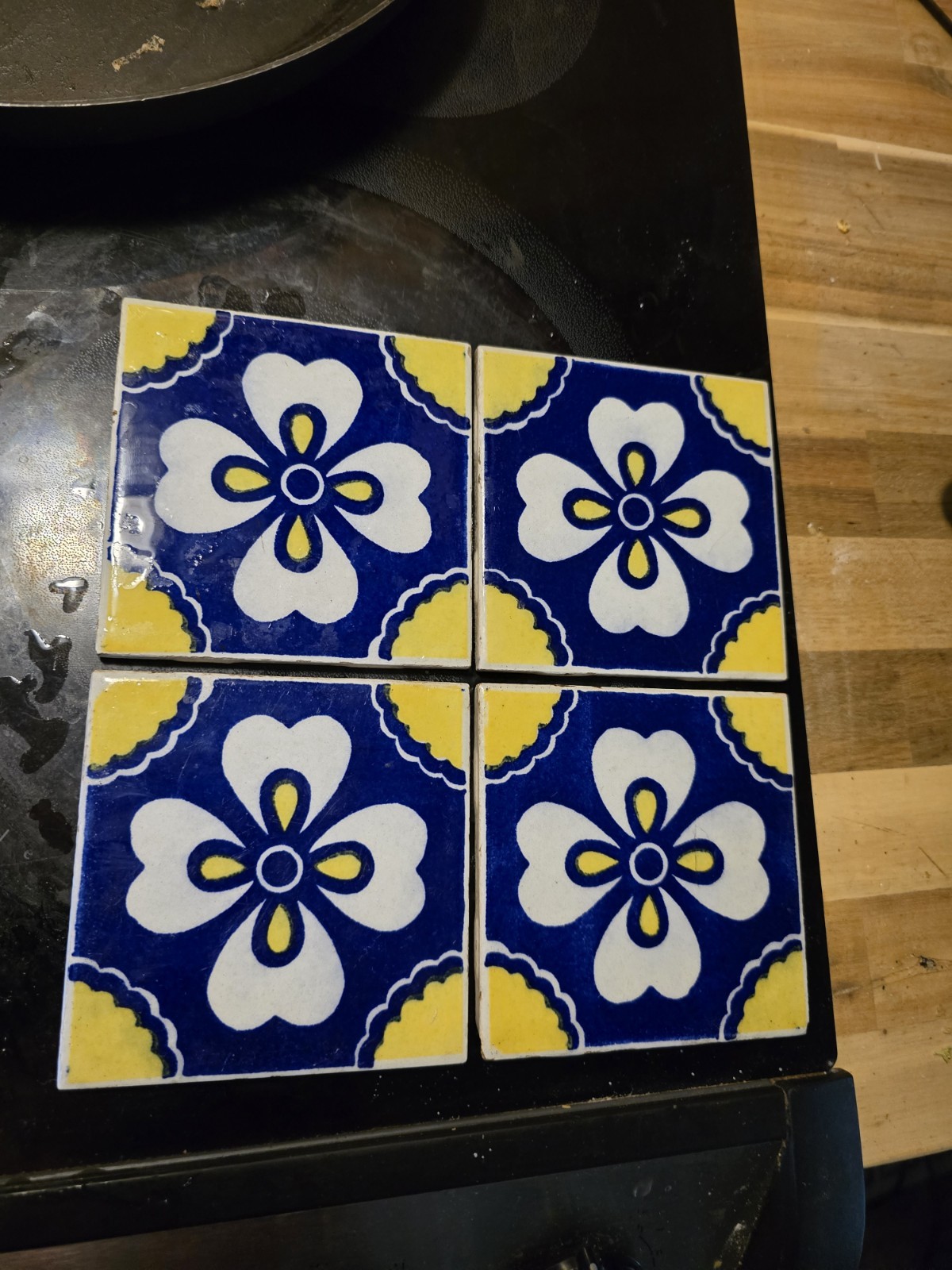 Vintage Ideal Standard F5 Mexican Tile -square 4 Count