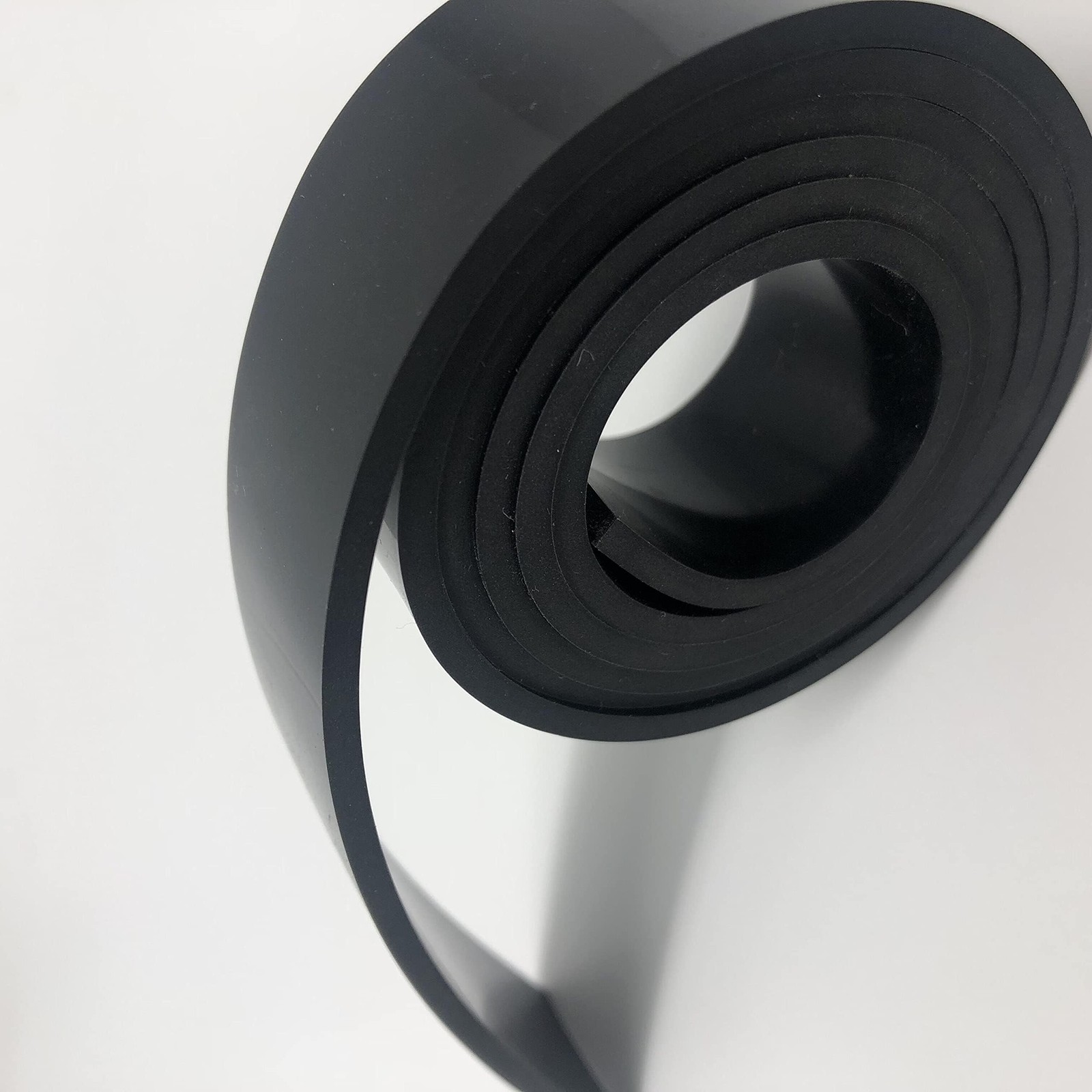 Black Heat Resistant Silicone Rubber Roll Strips Sheeting High Temp 60A, No Adhe