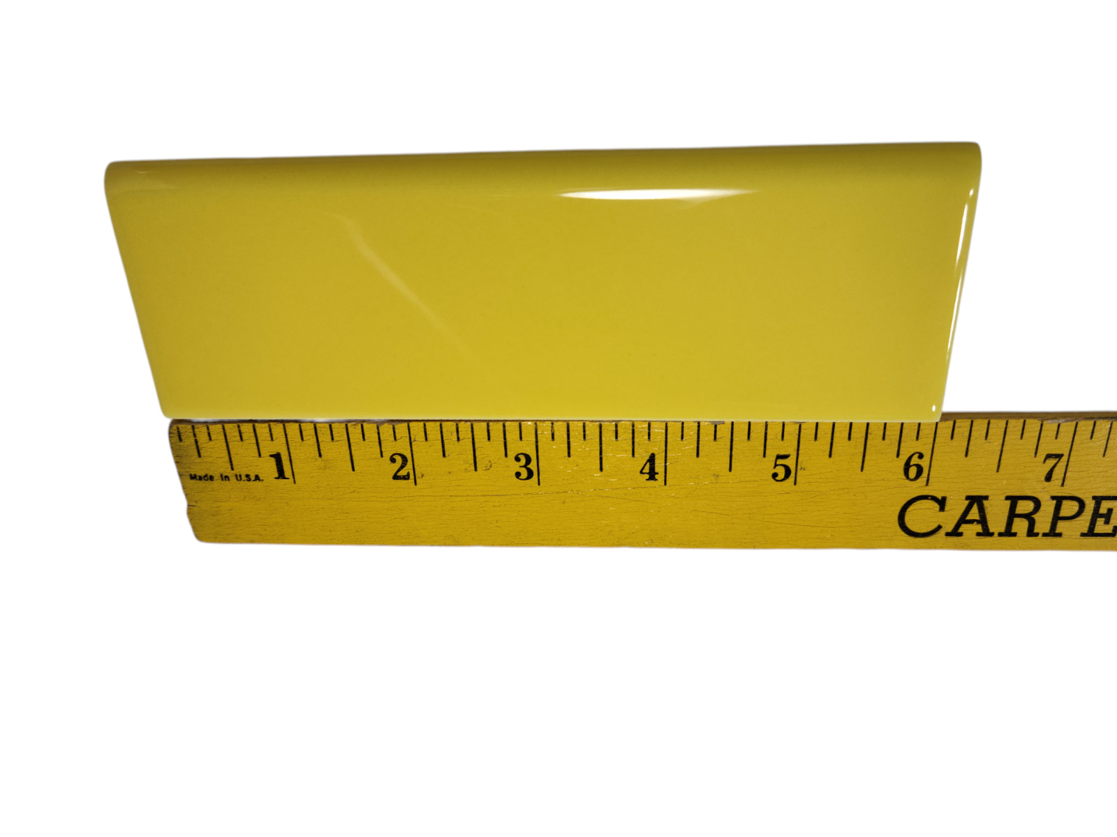 Sunflower Yellow Ceramic Tile Bullnose Backsplash Curved Edge Subway Trim