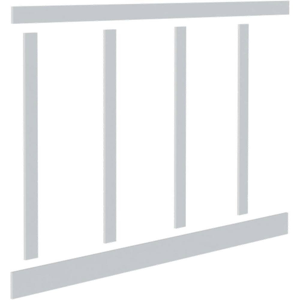 56 In. X 5/8 In. X 96 In. Expanded Cellular PVC Classic Shaker Moulding Kit (For