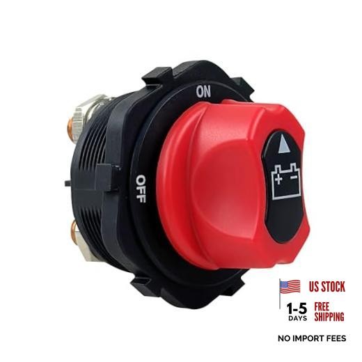 Battery Disconnect Switch 12V-32V Battery Master Cut Shut Off Isolator Switch