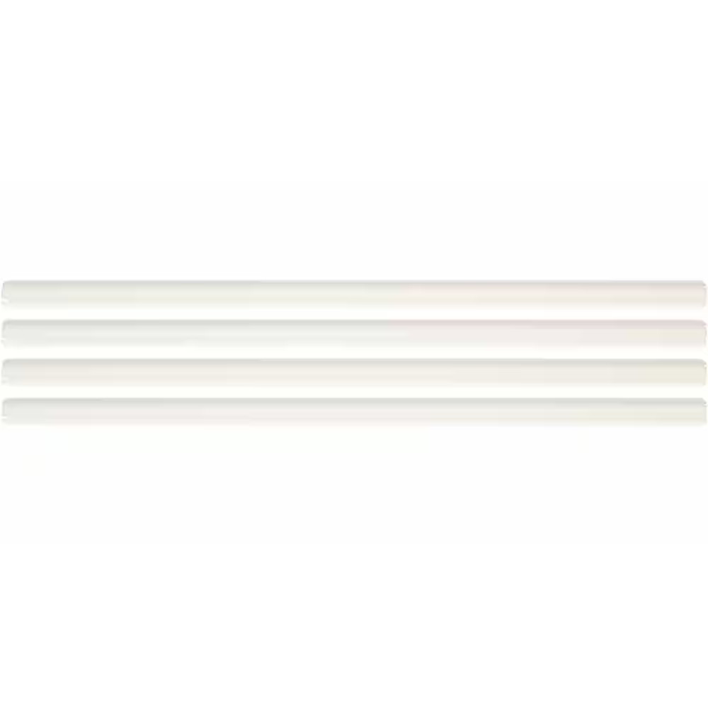 Restore Bright White 1/2 In. X 12 In. Glazed Ceramic Jolly Trim Tile (0.04 Sq. F