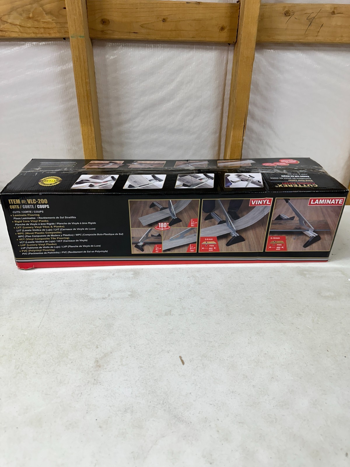 Fully pre-assembled Manual Laminate & Vinyl Floor Cutter, Lightweight Flooring