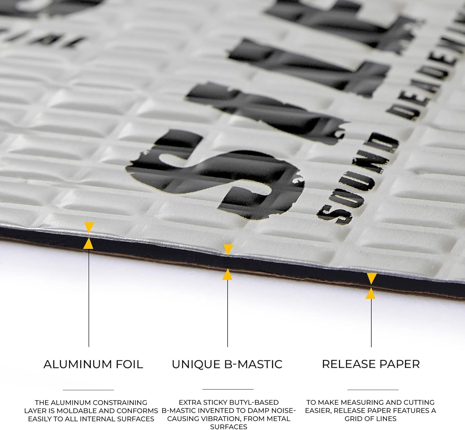 Siless 80mil Sound Deadening Mat 36sqft Butyl 2mm