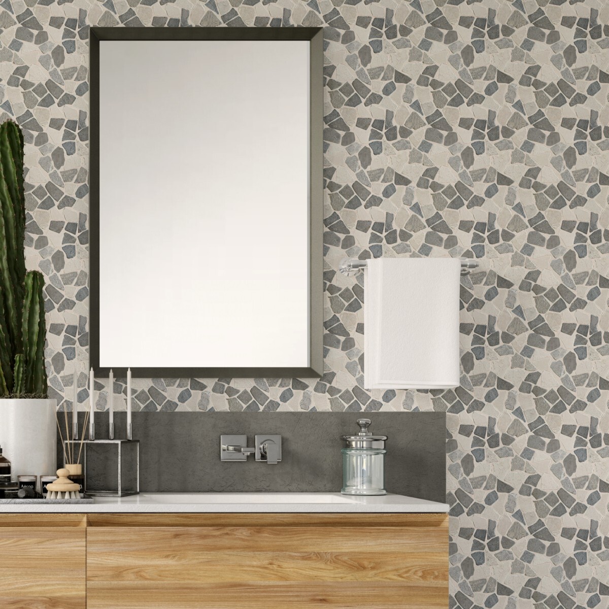 Awan Random Mosaic Wall & Floor Tile ($10.62/SqFt)