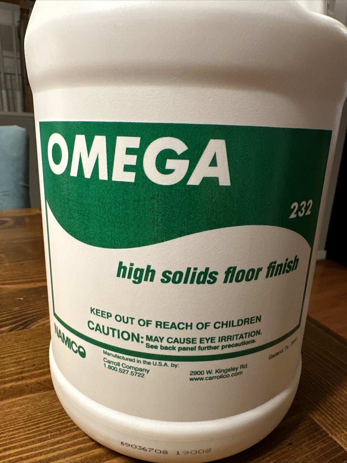 OMEGA 232 High Solids Floor Finish Namico 1 Gallon NEW Wood Flooring Hardwood