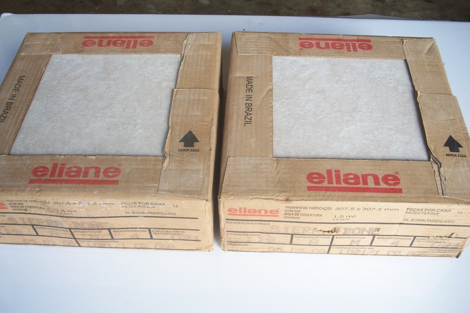 (NOS) ELIANE Floor & Wall Tile 12×12″ Sierra Bone 2 Boxes Of 16 (32+ 4 Extra)