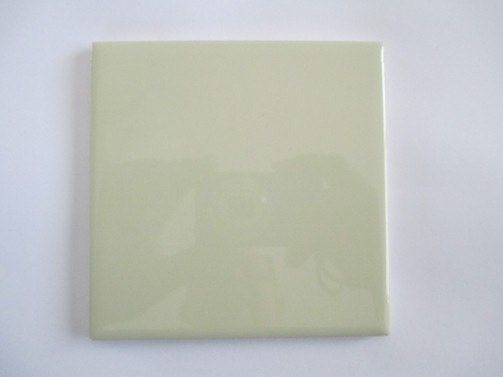VINTAGE SEAFOAM GREEN GLOSS CERAMIC WALL TILE SQUARE 4-1/4″ X 4-1/4″