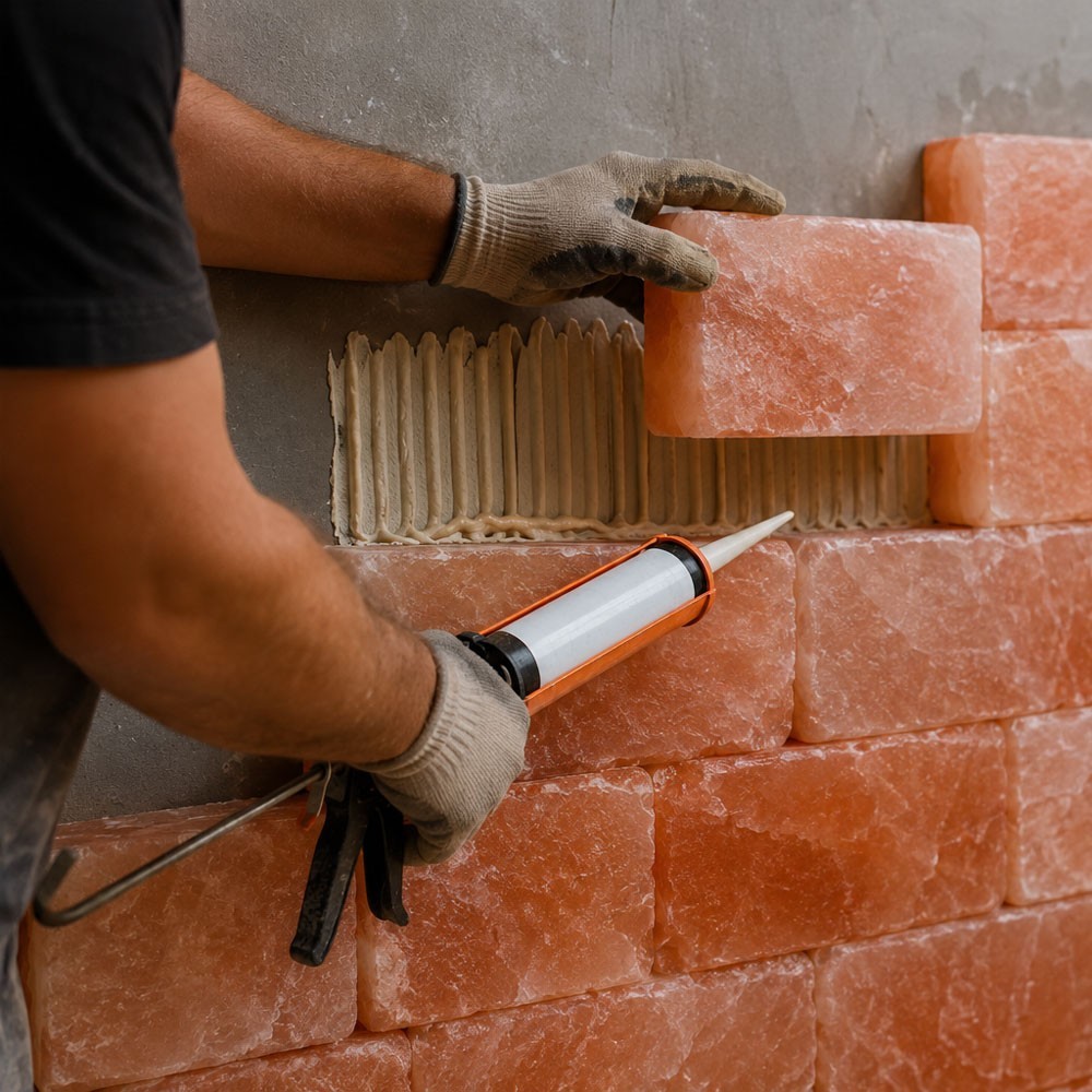 Himalayan Salt Tiles 8x4x1 Pack of 20 for Home Decor Spa Sauna Salt therapy Room