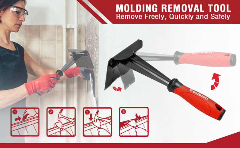 Goldblatt Trim Puller Removal Multi-Tool for Baseboard Molding Flooring Removal