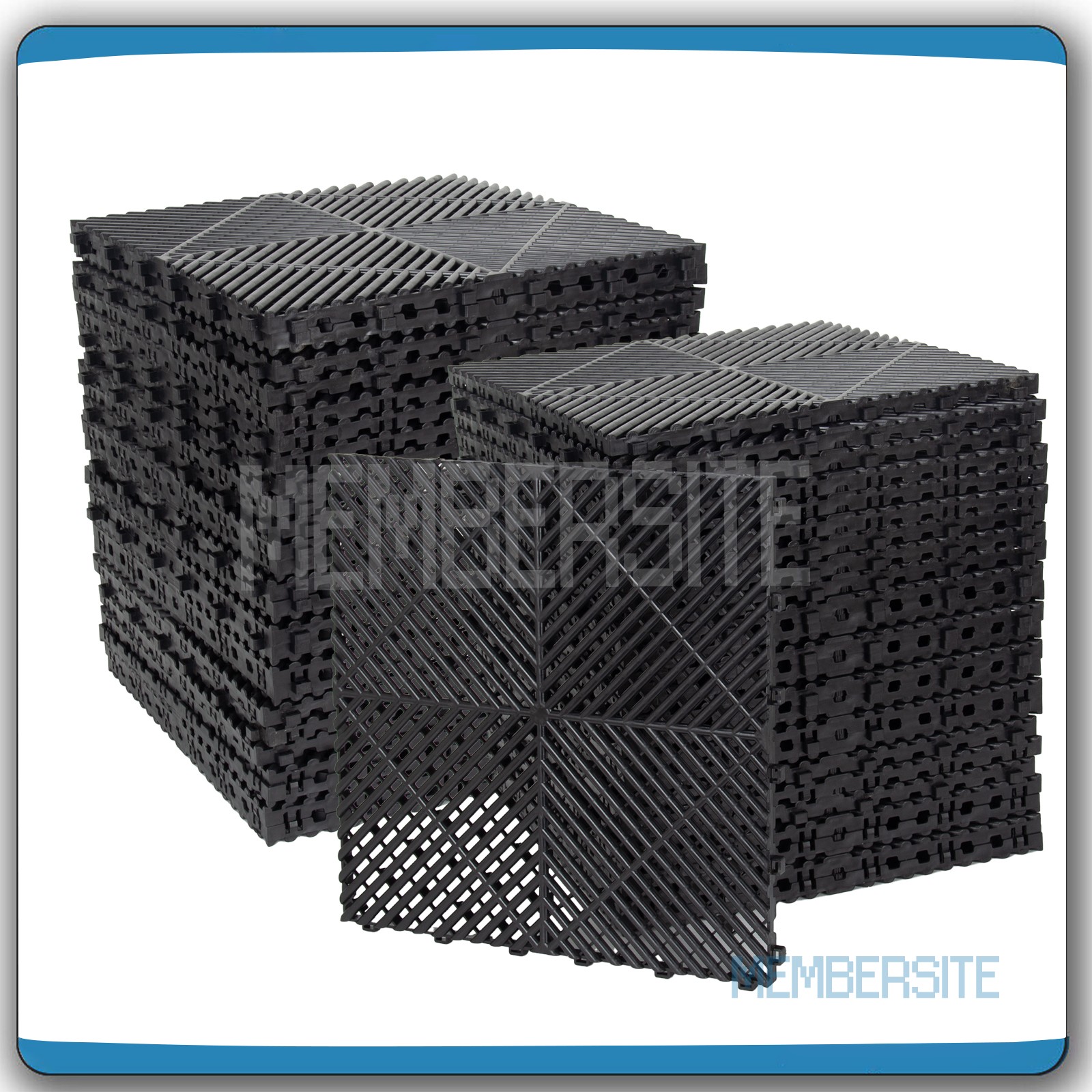 25/50 Pcs Interlocking Garage Floor Tiles Garage Flooring Mat 15.75” x 15.75”