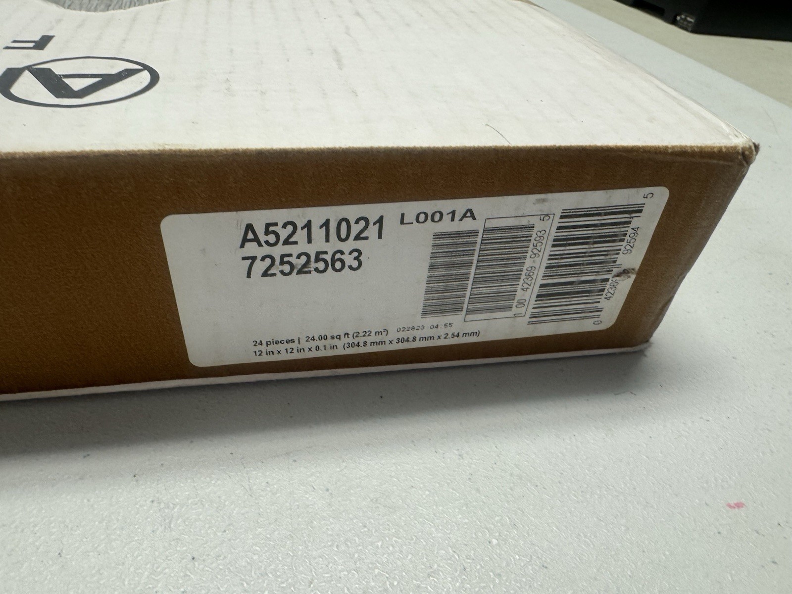 Armstrong Flooring Adiamo Tile 12 X 12 Subtle Grey Gray 24 Pc New Old Stock