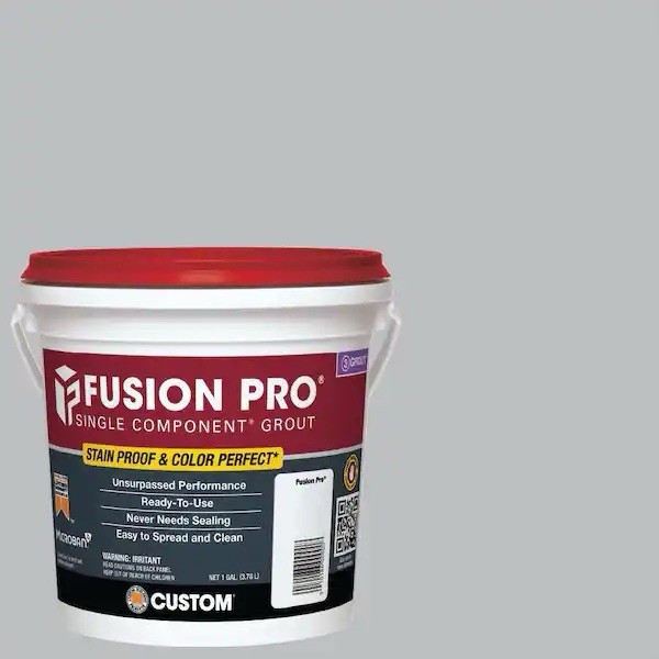 NEW Fusion Pro Single Component Tile Grout, 1 Gallon – Platinum #115, FP1151-2T