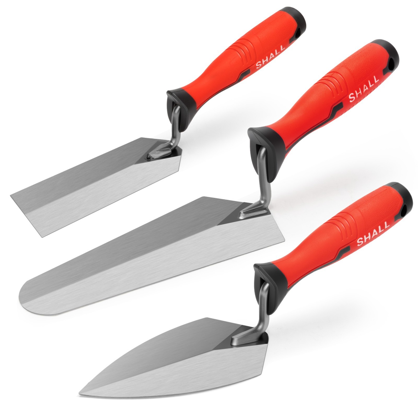 SHALL 3-Piece Masonry Tools Set,for Concrete, Cement,Plaster,Tile US