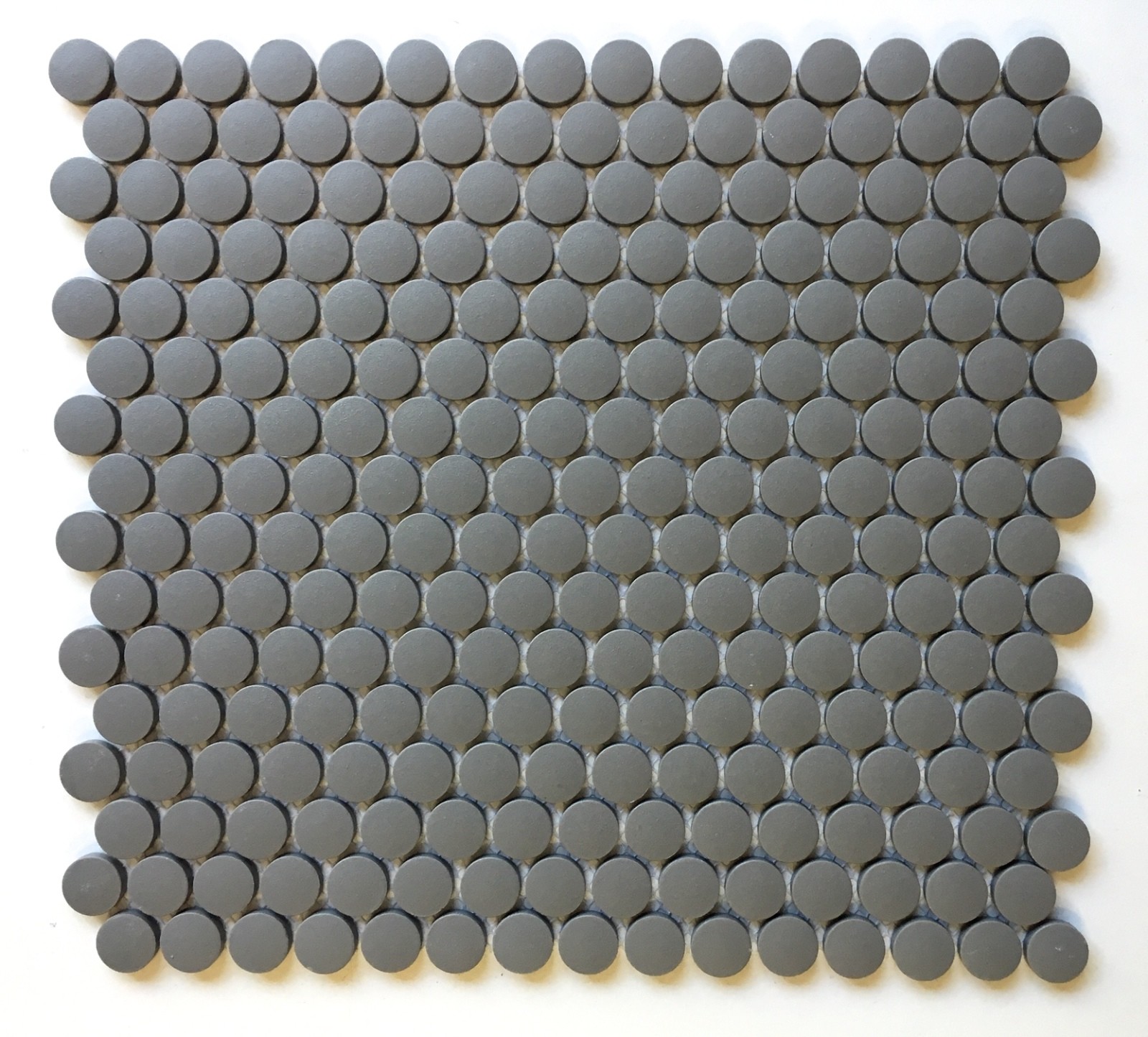Penny Round 3/4″ Unglazed Matt Iron Porcelain Mosaic Wall Floor Tile Bath