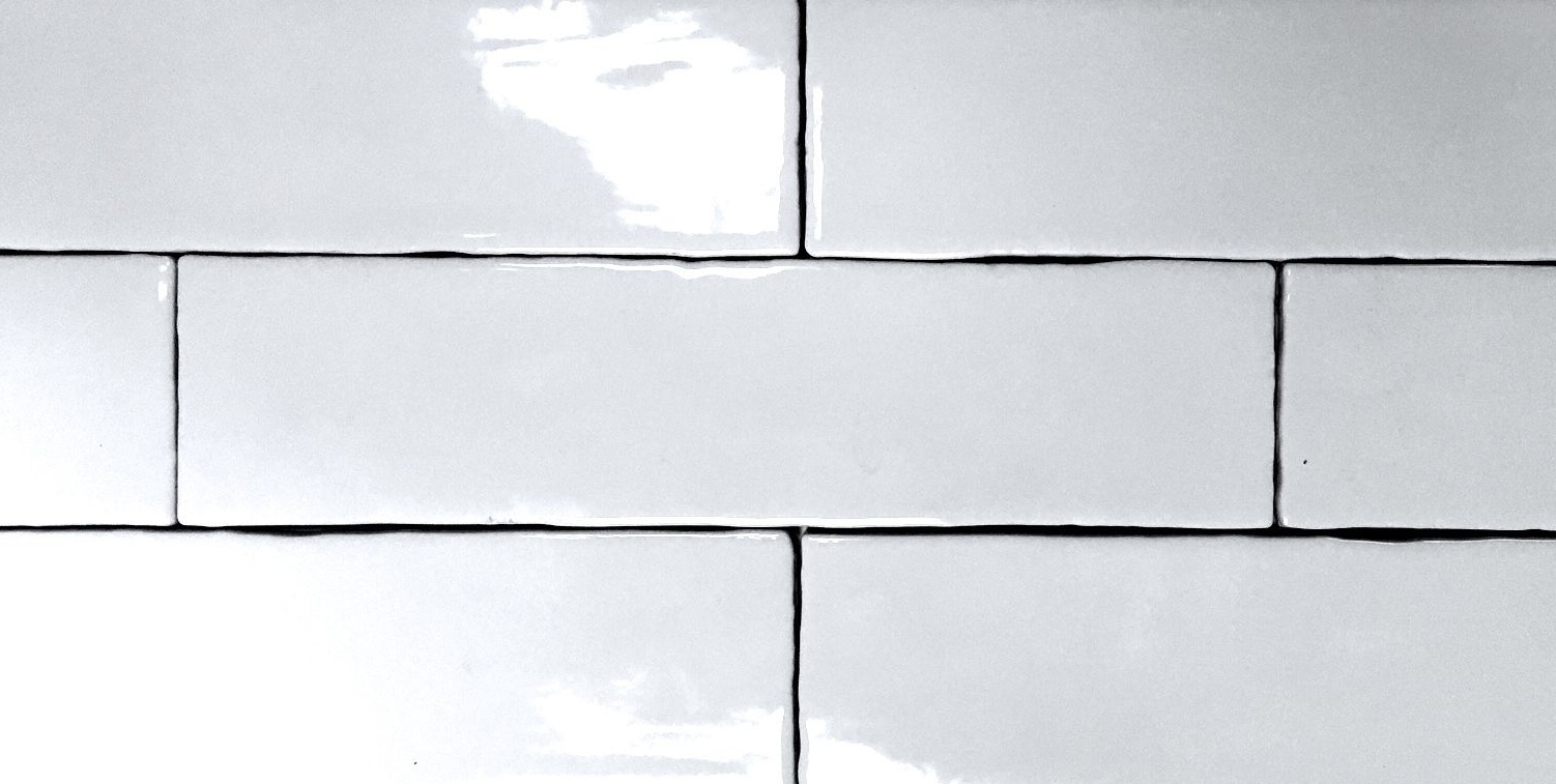 3×12 White Glossy Subway Premium Ceramic Tile Backsplash Wall Kitchen Bathroom