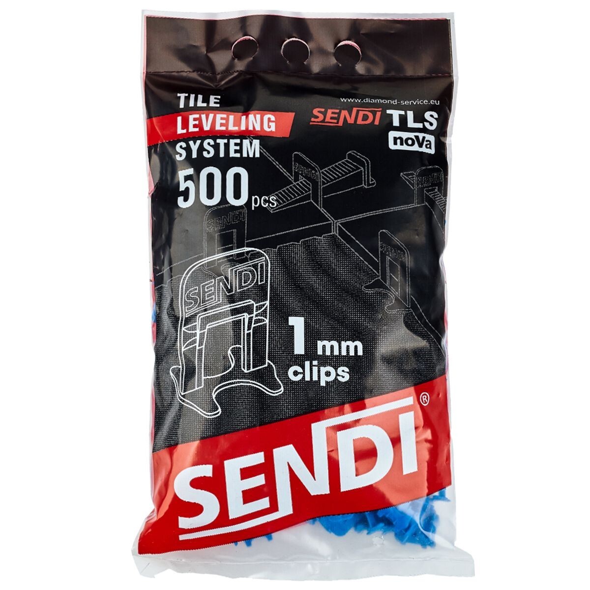 Tile Leveling System 500 Pieces 1mm Spacers SENDI SVP TOP Price!
