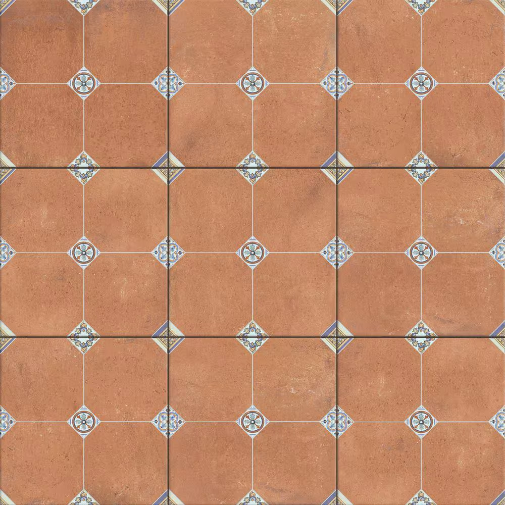 Manises Decor Cuero 13-1/8 In. X 13-1/8 In. Porcelain Floor and Wall Tile (10.98