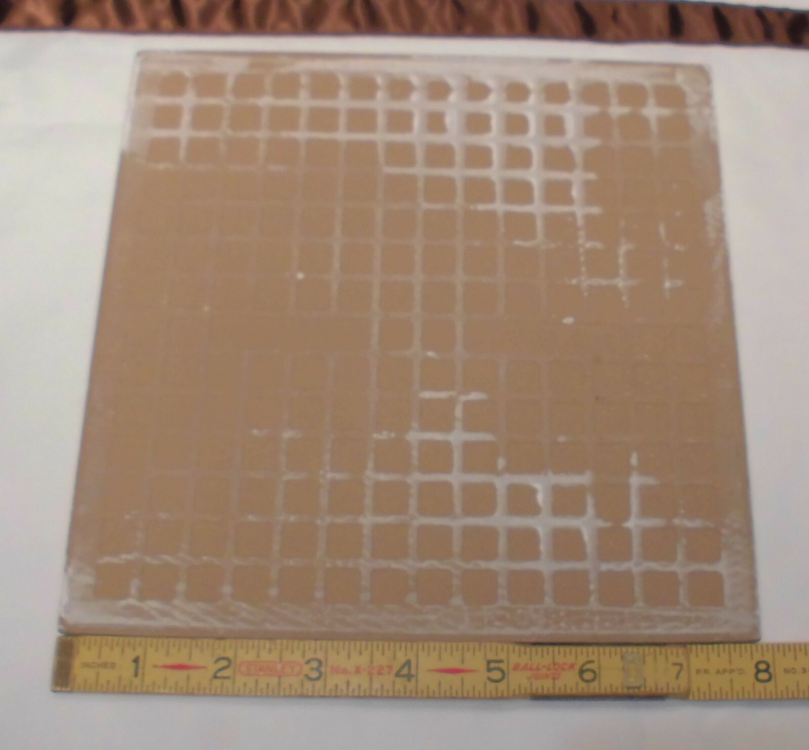 1 pc. Medium Gray Swirls: Ceramic Floor Tile 8″ X 8″ Medium Textured, Italian