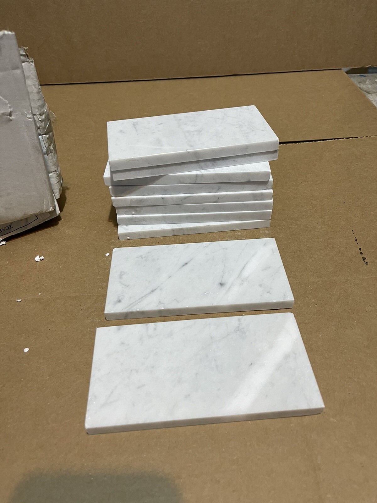 ⭐️ New 1 tile Carrara 3×6 Polished Marble Tile Backsplash Wall Floor