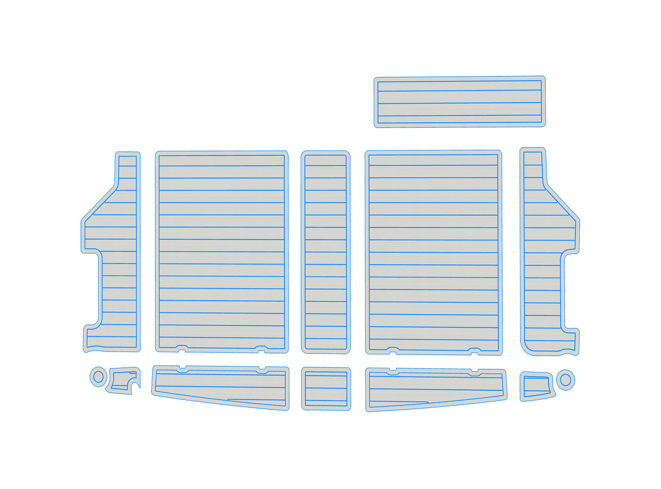 1988 Bayliner 3288 3270 EVA Boat Flooring Deck Kit SeaDek Style Non-Slip