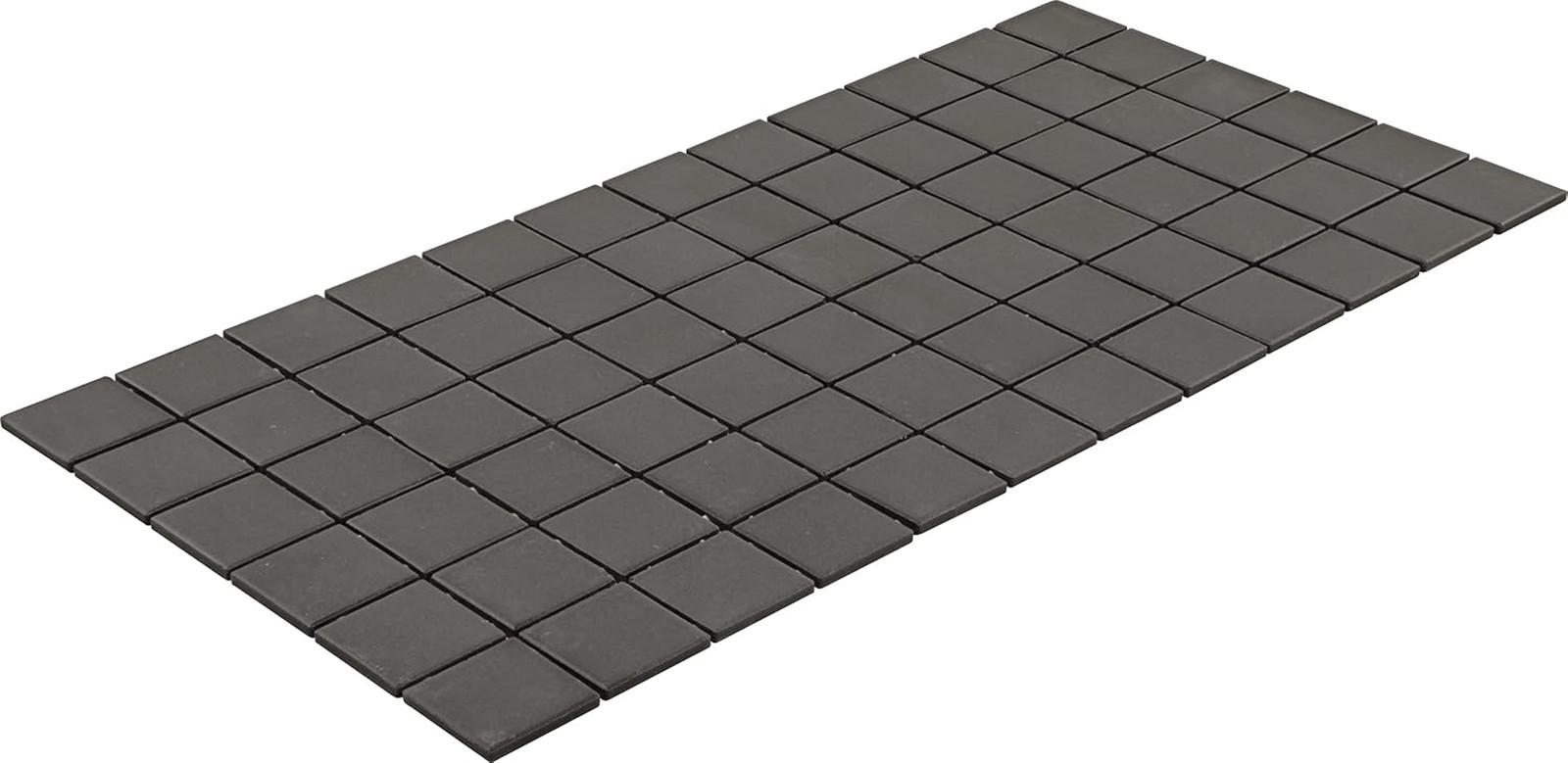 Matte Black Porcelain Mosaic Tiles 2″x2″ for Floors & Walls (12 PC/Carton)